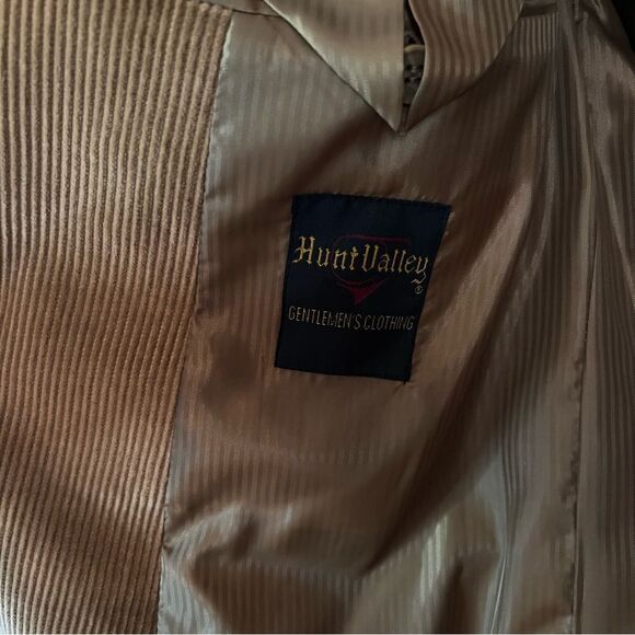 Hunt Valley Gentleman's Clothing Corduroy Coat Blazer Brown Jacket Size 44L - Picture 4 of 6